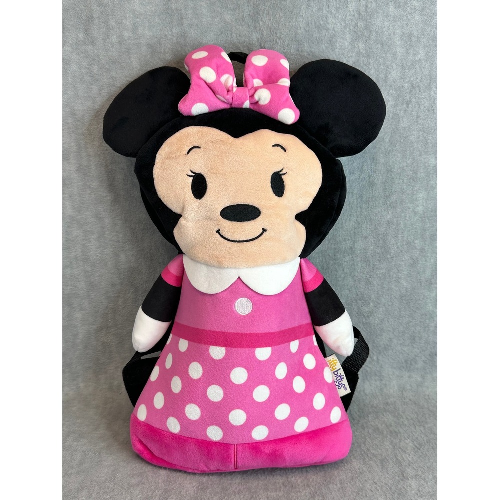 Itty Bittys Disney Minnie Mouse Toddler Backpack Plush‎ Pink Polka Dot Kids